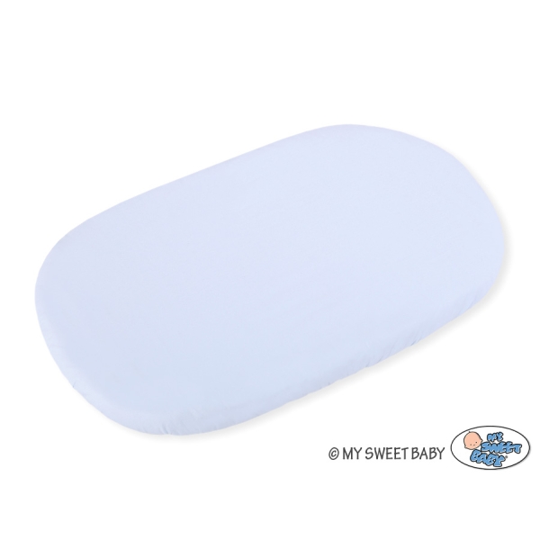 Lenzuolo con angoli in cotone per culla - 2 pezzi Blu Set