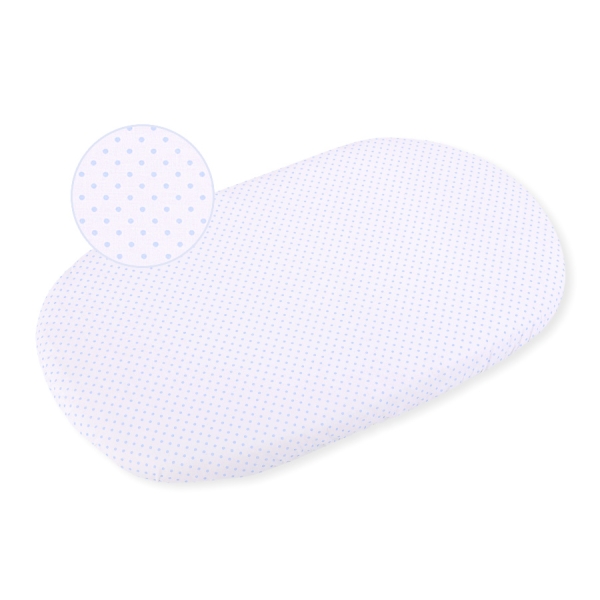 Lenzuolo con angoli in cotone per culla - 2 pezzi Blu Set
