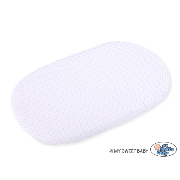 Lenzuolo con angoli in cotone per culla - 2 pezzi Blu Set