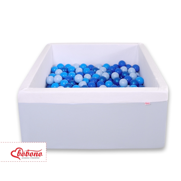 Quadrato Piscina di Palline con 200 Palline Colorate Blu