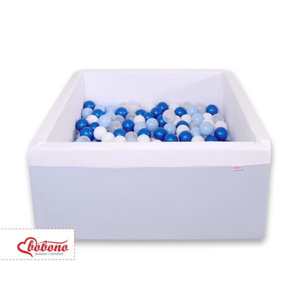 Quadrato Piscina di Palline con 200 Palline Colorate Blu