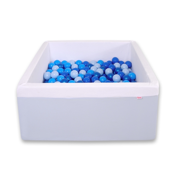 Quadrato Piscina di Palline con 200 Palline Colorate Blu