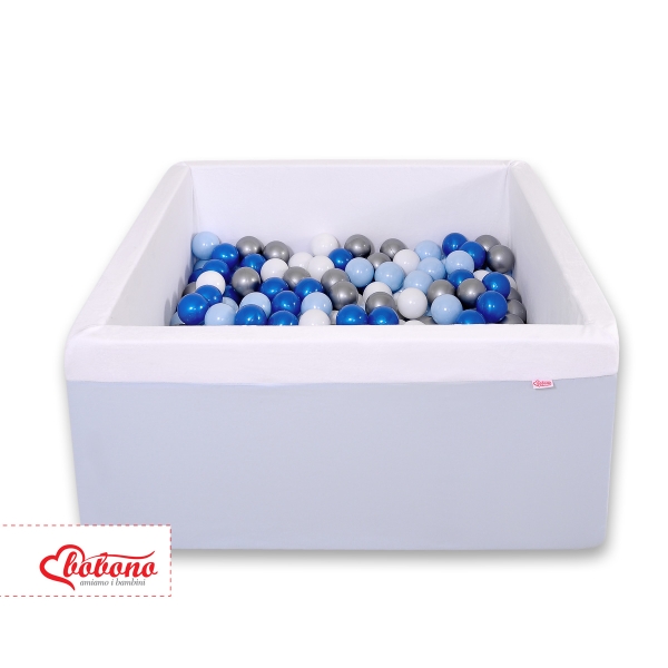 Quadrato Piscina di Palline con 200 Palline Colorate Blu