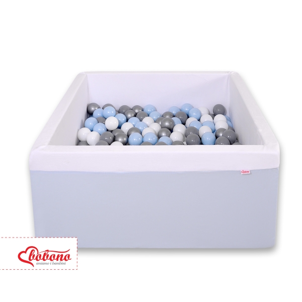Quadrato Piscina di Palline con 200 Palline Colorate Blu