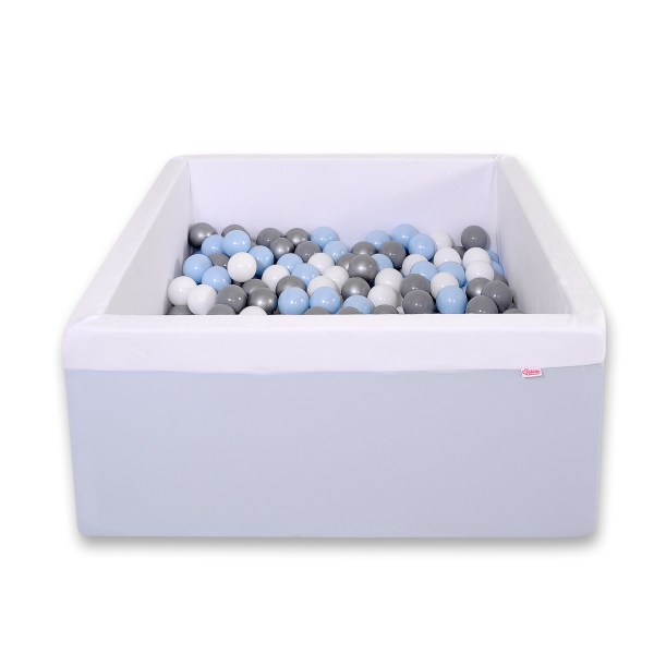 Quadrato Piscina di Palline con 200 Palline Colorate Blu