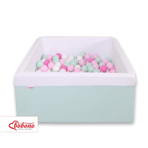 Quadrato Piscina per Palline con 200 Palline Menta