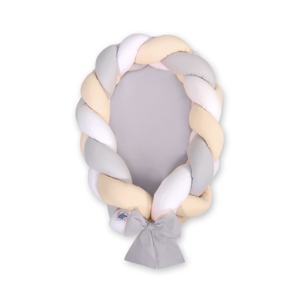 Riduttore & Paracolpi Treccia 2 in 1 Grigio Beige