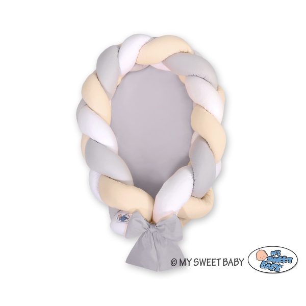 Riduttore & Paracolpi Treccia 2 in 1 Grigio Beige