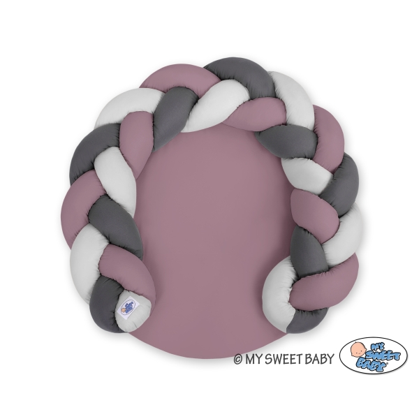 Riduttore Intrecciato Tappetino 2 in 1 Grigio Viola Pastello Antracite