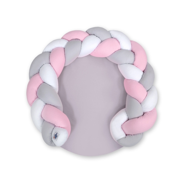 Riduttore Intrecciato Tappetino 2 in 1 Rosa Bianca Grigio