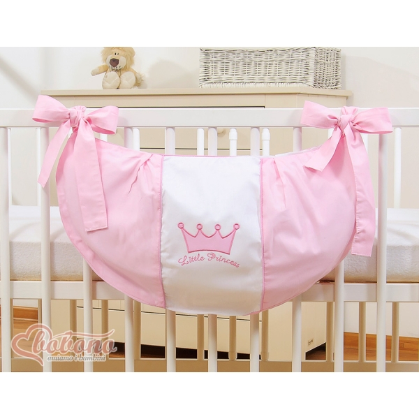 Sacca per Giocattoli per Lettino Rosa Little Prince/Princess