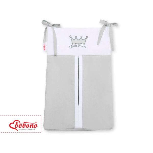 Sacca per Pannolini per Lettino Neonato Grigio Little Prince/Princess