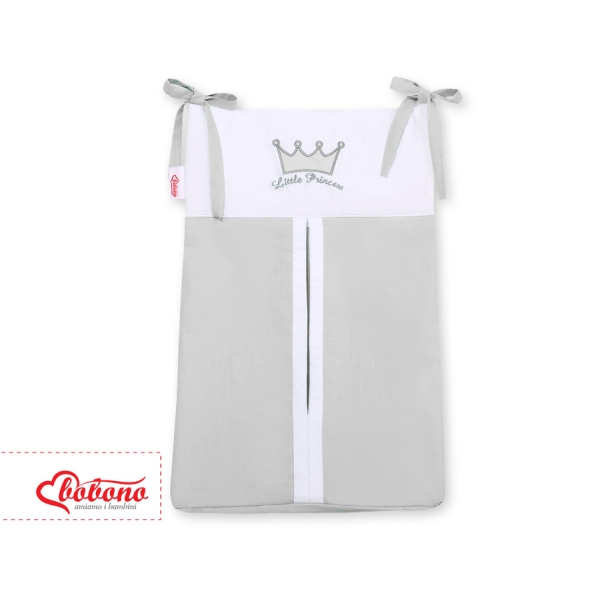 Sacca per Pannolini per Lettino Neonato Grigio Little Prince/Princess