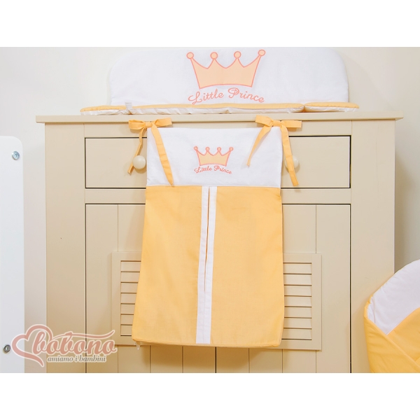 Sacca per Pannolini per Lettino Neonato Pesca Little Prince/Princess