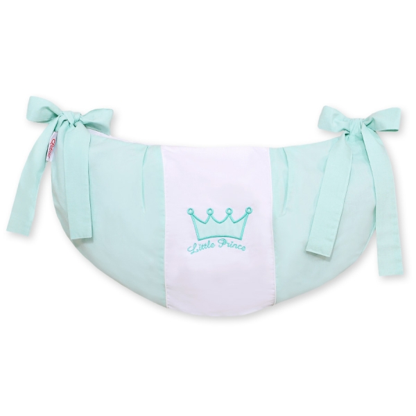 Sacca Portagiochi per Lettino - Cuori Menta Little Prince/Princess