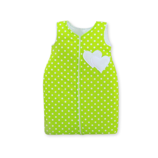Sacco da Nanna Neonato Pois Bianchi Cuori