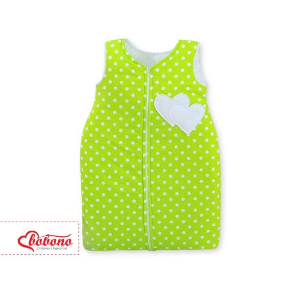 Sacco da Nanna Neonato Pois Bianchi Cuori