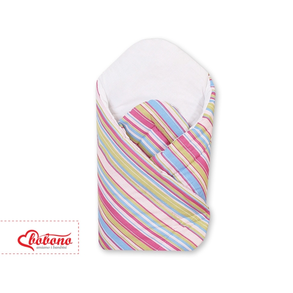 Sacco Nanna con Struttura Rigida - Cuori Lilla a Strisce Cuori