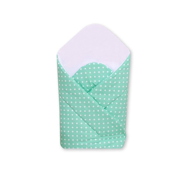 Sacco Nanna con Struttura Rigida - Cuori Menta Pois Bianchi Cuori