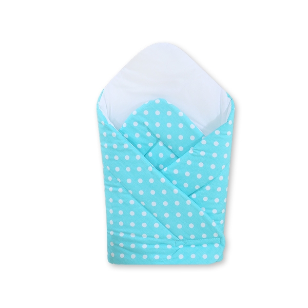 Sacco Nanna con Struttura Rigida - Cuori Turchese Pois Bianchi Cuori