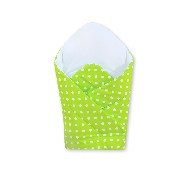 Sacco Nanna Neonati Verde Pois Bianchi Cuori