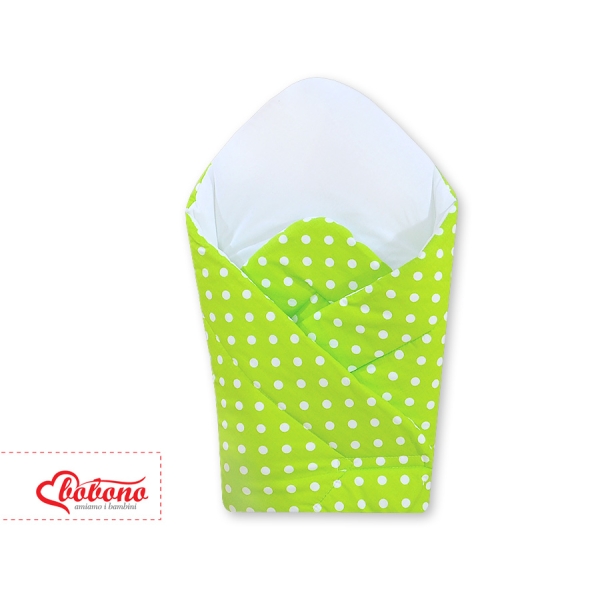 Sacco Nanna Neonati Verde Pois Bianchi Cuori