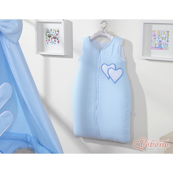 Sacco Nanna Neonato Blu Cuori
