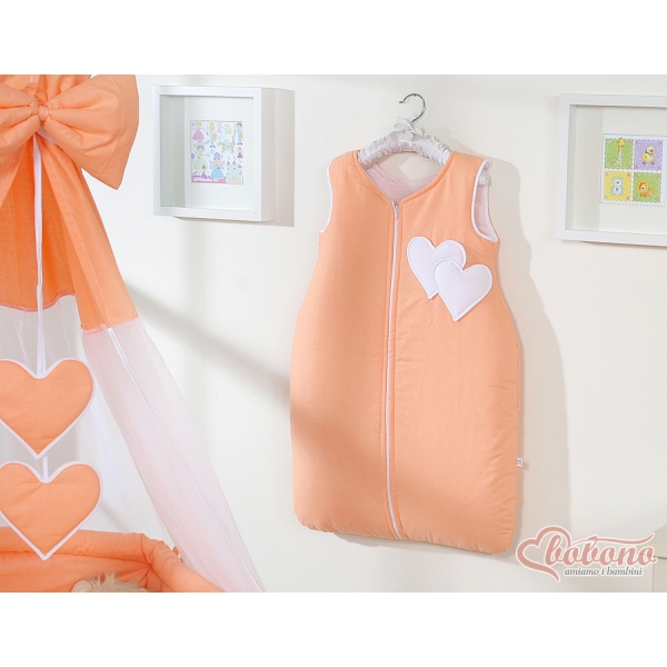 Sacco Nanna per Neonati Arancio Cuori
