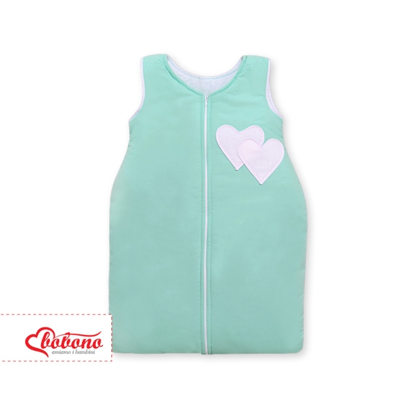 Sacco Nanna per Neonati Menta Cuori