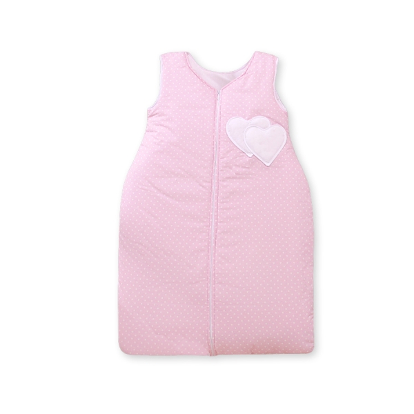 Sacco Nanna per Neonati Rosa Pois Bianchi Cuori