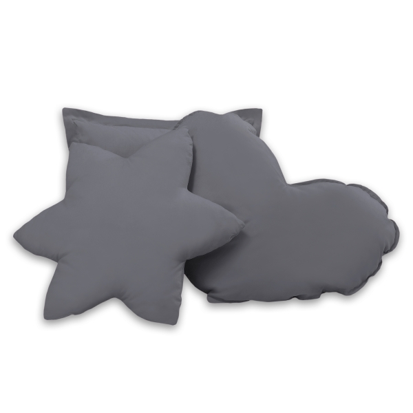 Set 3 Cuscini Antracite