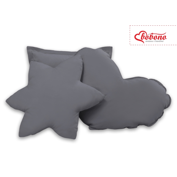 Set 3 Cuscini Antracite