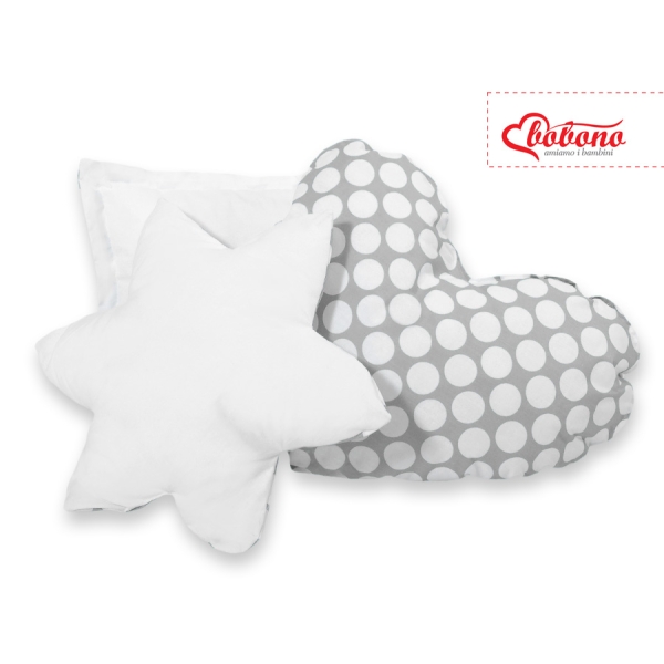 Set 3 Cuscini Grigio