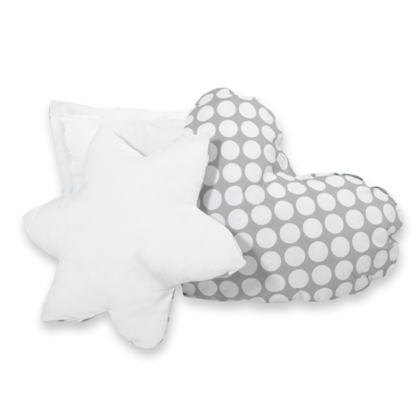 Set 3 Cuscini Grigio