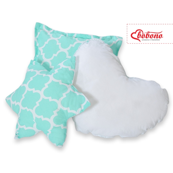 Set 3 Cuscini Menta Marocco