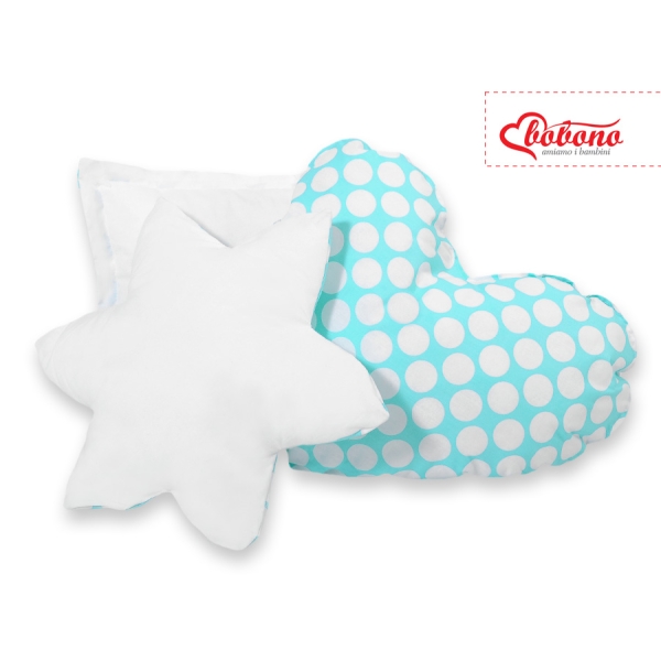 Set 3 Cuscini Turchese