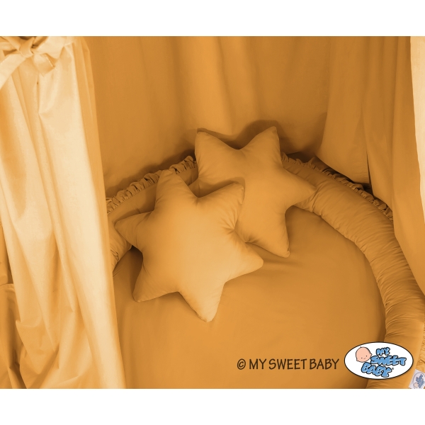 Set: Baldacchino da Appendere + Nido con Balze + Cuscini Giallo Miele