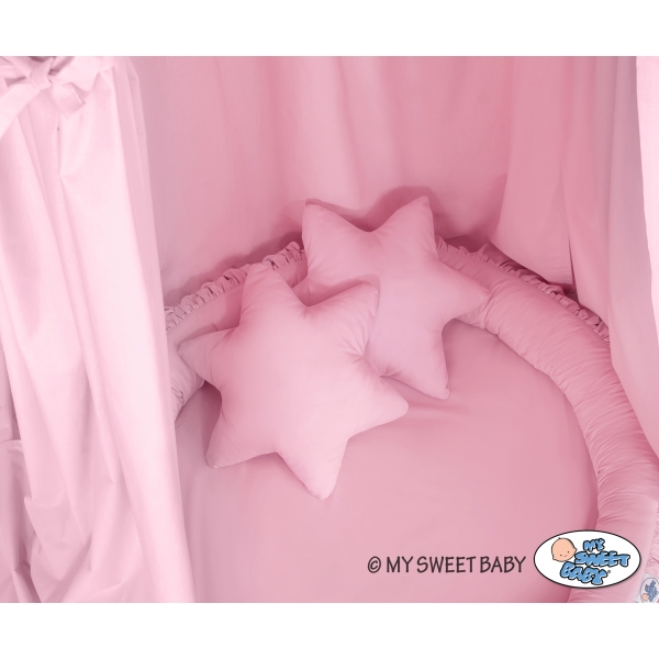 Set: Baldacchino da Appendere + Nido con Balze + Cuscini Rosa per Ragazze