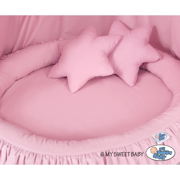 Set: Baldacchino da Appendere + Nido con Balze + Cuscini Rosa per Ragazze