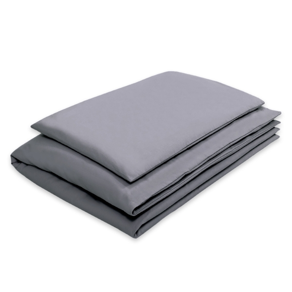 Set Biancheria 2 parti Antracite Cuori