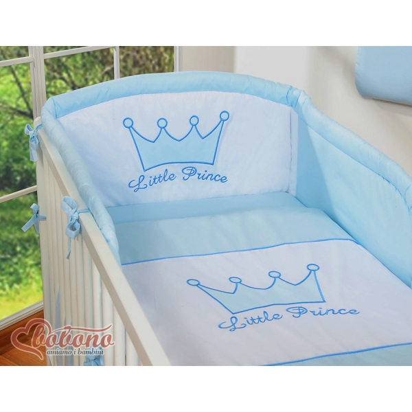 Set Biancheria 2 parti Blu Little Prince/Princess