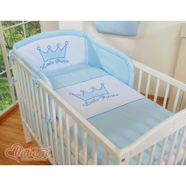 Set Biancheria 2 parti Blu Little Prince/Princess