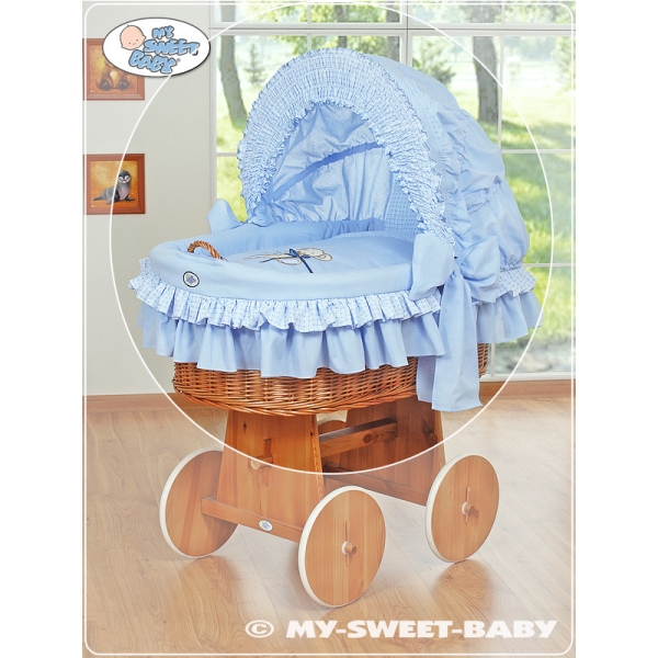 Set Biancheria 4 parti con Cappotta Blu