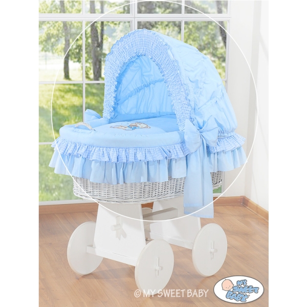 Set Biancheria 4 parti con Cappotta Blu