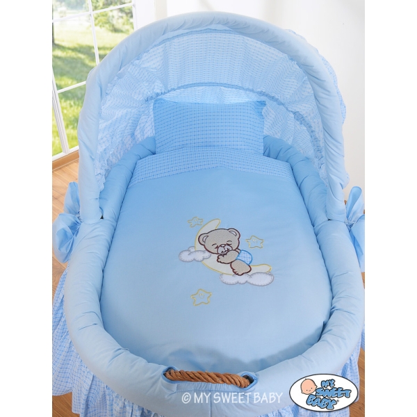 Set Biancheria 4 parti con Cappotta Blu