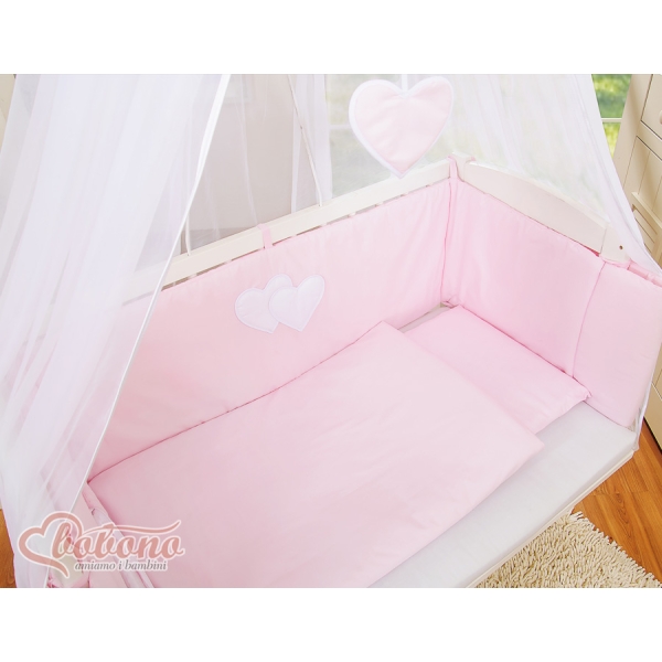 Set Biancheria 6 parti per Rosa Cuori