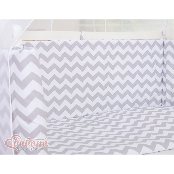 Set Biancheria con Baldacchino 6 parti Grigio