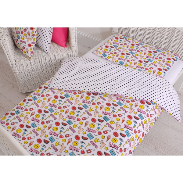 Set Biancheria da Letto 140x200cm 2 parti - Junior Amore