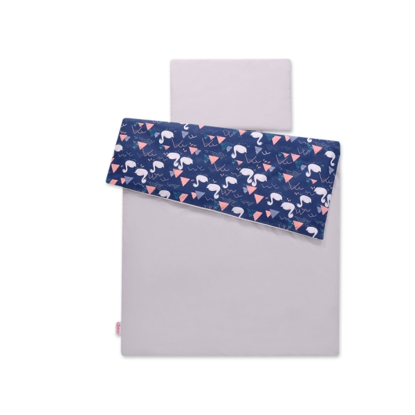 Set Biancheria da Letto 140x200cm 2 parti - Junior Blu Scuro Cigni