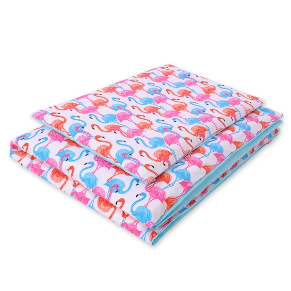Set Biancheria da Letto 140x200cm 2 parti - Junior Fenicottero